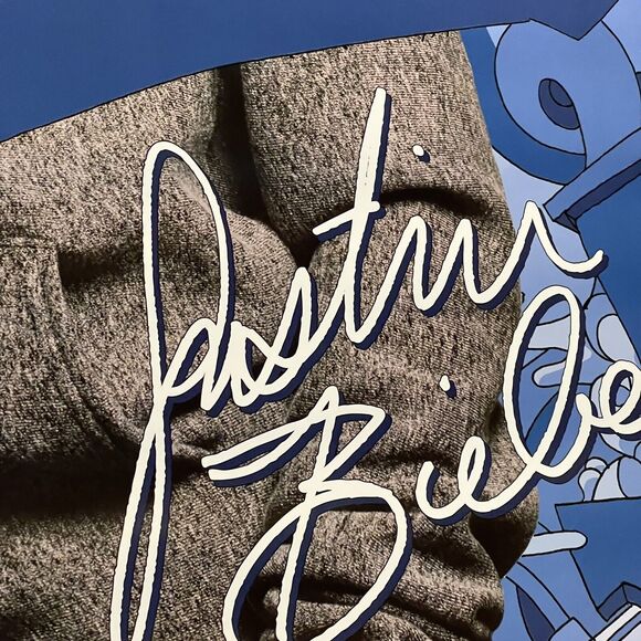 Justin Bieber Arrows Music Poster 22.5 x 34 Out of Print New Old Stock - Picture 5 of 8